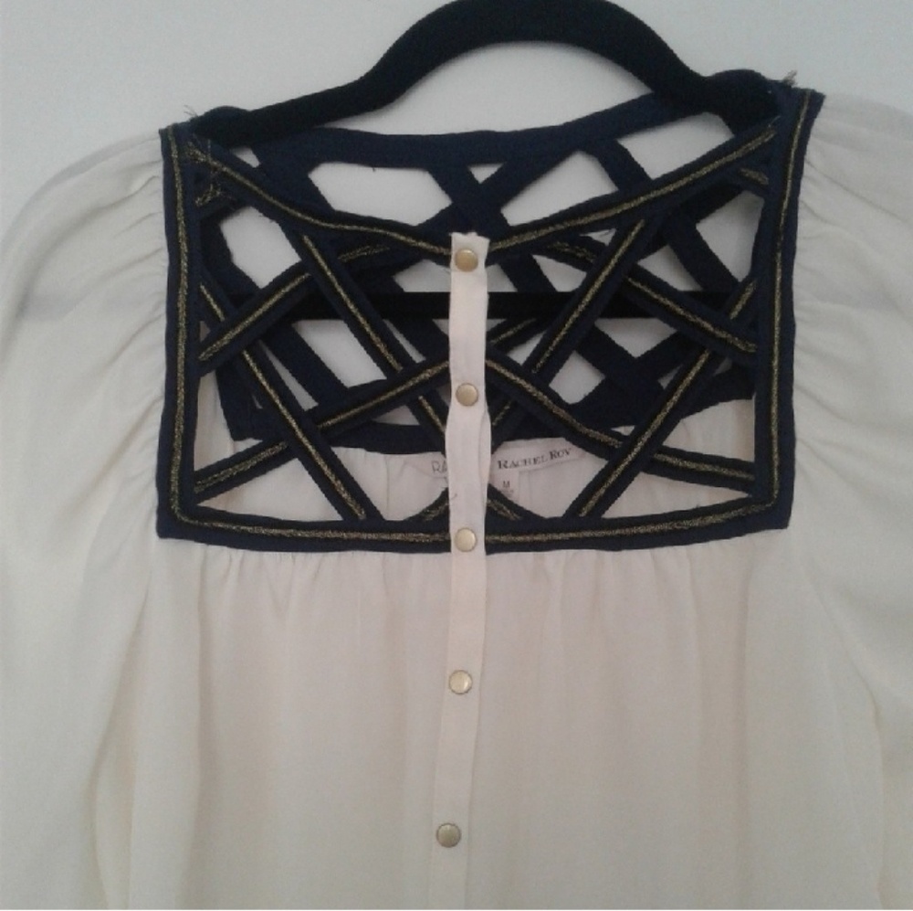 💜Rachel Roy net blouse